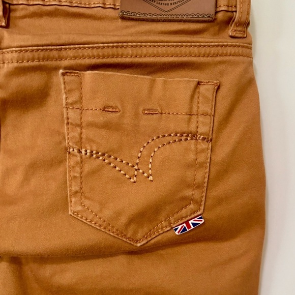Lee Cooper| Viral UK Camel Mid Rise Women’s Skinny Jeans Sz 26 - Picture 3 of 7